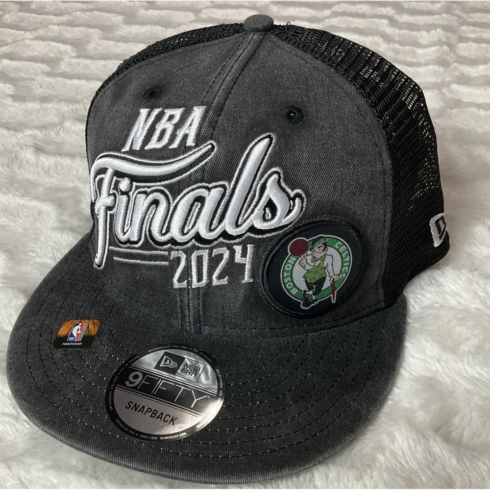 New Era Boston Celtics 2024 NBA Finals 9Fifty SnapBack Trucker Cap NWT